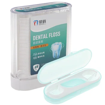 2 коробки, Автоматический дозатор зубной нити для путешествий, Удобные отмычки, портативные зубные нити для крупных зубов, полипропилен для малышей, Компактный зуб