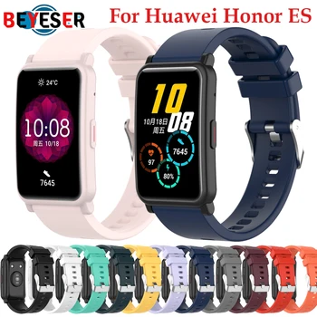 20 мм мягкий силиконовый ремешок для Huawei Honor Watch ES Браслет Спортивный ремешок для Huawei Honor ES Регулируемый браслет Аксессуары