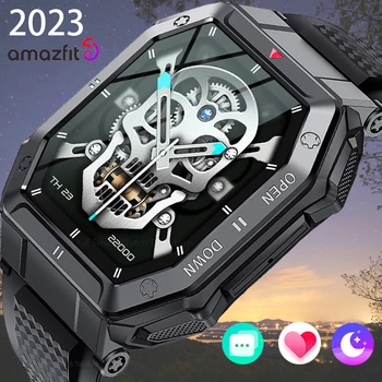 2023 AMAZFIT НОВЫЕ смарт-часы для мужчин, Bluetooth-смарт-часы для женщин, монитор здоровья, водонепроницаемые часы для Android IOS с пользовательским циферблатом