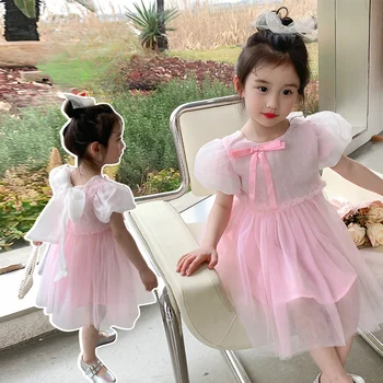 2023 Летний детский саронг, детское платье-юбка, одежда для новорожденных, юбка принцессы для девочек, детская юбка с коротким рукавом, детские платья для девочек