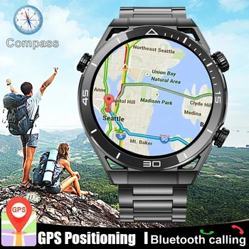 2023 Новые смарт-часы с функцией NFC ECG + PPG с Bluetooth-вызовом, GPS-трекер, браслет для движения, фитнес-браслет для Huawei Watches Ultimate Smart Watch Для мужчин