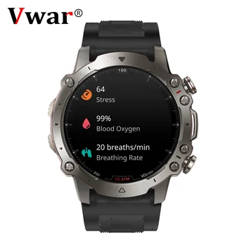 2023 Смарт-часы Военные Прочные Спортивные Умные часы на открытом воздухе Мужские Vwar Falcon Ultra IP67 Водонепроницаемые фитнес-часы с Bluetooth-вызовом