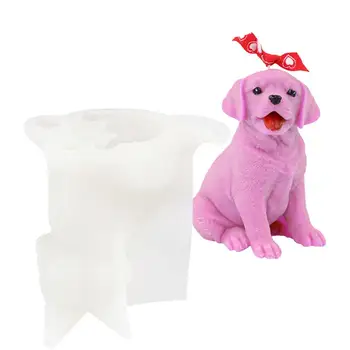 3D формы для свечей для собак Силиконовая форма для свечей, изготовленная из пищевого силикона 3D силиконовая форма для свечей для собак Изготовление поделок своими руками