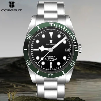 CORGEUT 2023, Новые мужские часы класса Люкс NH35 Biwan Snowflake, автоматические Механические Мужские часы с сапфировым стеклом для дайвинга