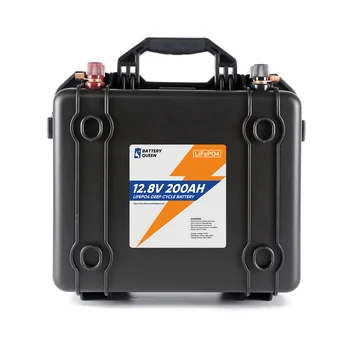Lifepo4 12V 200AH Аккумуляторные Батареи Без Фосфата Железа Зарядное Устройство, Встроенное в BMS Для Кемперов RV Golf Cart Для бездорожья Вне сети