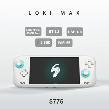 Loki max M.2 SSD настраиваемый ретро игровой портативный wifi-6 bt5.2 6-дюймовый планшетный ПК с сенсорным экраном портативная игровая консоль для ps2
