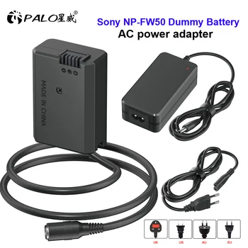 PALO NP-FW50 NP FW50 Фиктивный Аккумулятор Адаптер Переменного тока Источник Питания для Sony Alpha a7 a7S a7II a7R A6400 A6000 A6500 A6100 A6300 ZV-E10