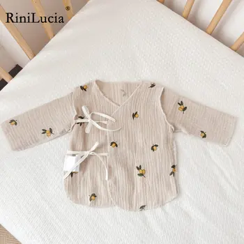 RiniLucia, Модные детские летние футболки, хлопковая одежда для малышей, детские топы, футболки для мальчиков и девочек