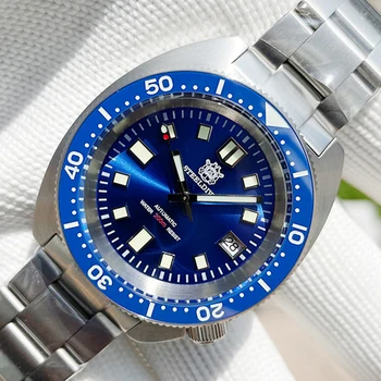 STEELDIVE Новые мужские автоматические часы Abalone V3 200m Diver Watch, люминесцентный японский механизм NH35, Сапфировые механические часы