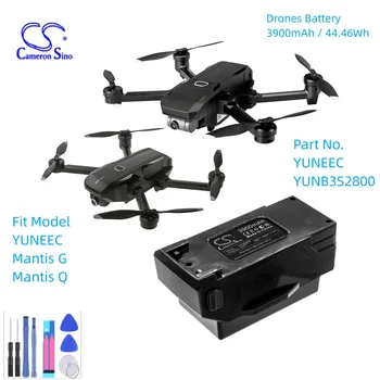 Аккумулятор для дронов YUNEEC Mantis G Q YUNB3S2800 Емкостью 3900 мАч/44.46 Втч Цвет Черный Вольт 11.40 В Тип Литий-полимерный G.W 386g