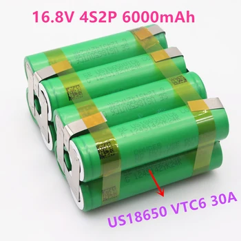 Аккумуляторная батарея 12V US18650 VTC6 3S1P 30 ампер VTC6 для Аккумуляторной батареи Отвертки 12,6 В, Последовательное соединение сварочной ленты (по индивидуальному заказу)