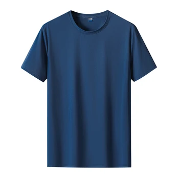 Большой размер L-6XL7xl 8xl Летние Мужские Быстросохнущие Базовые футболки с дышащей сеткой, Спортивная Нейлоновая футболка, Мужские Крутые футболки Для Бега