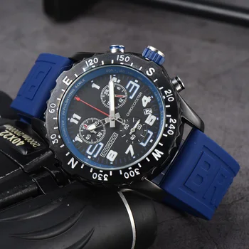 Высококачественные Оригинальные брендовые Часы для мужчин, роскошные Многофункциональные спортивные наручные часы с автоматическим хронографом даты, кварцевые часы AAA