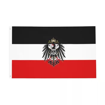 Государственный Флаг Германской Империи Флаг Двухсторонний Открытый Баннер с 2 Люверсами Декор Стен В Домашней Комнате Общежития