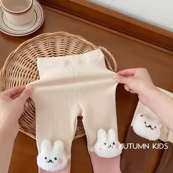 Детские супер милые трусы, леггинсы для девочек 0-2 лет, осенние Корейские детские повседневные брюки