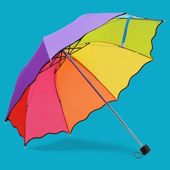 Детский Зонт Красочный Зонтик Радужный Складной Детский Зонт S Kids Защита От Дождя guarda chuva paraguas parapluie