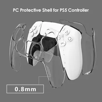 Для PS5 DualSense прозрачный чехол для ПК, ультратонкий защитный чехол для контроллера PS5