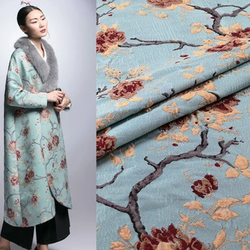 Жаккардовая парча, китайские ткани с тиснением, осенне-зимний тренч, толстый материал Чонсам, Модный дизайн Оптом