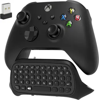 Клавиатура Мини-Контроллера 2,4 ГГц, 3,5 мм Разъем для аудио/Гарнитуры, Игровая Клавиатура для Сообщений Chatpad с USB-Приемником для Xbox Серии X/S