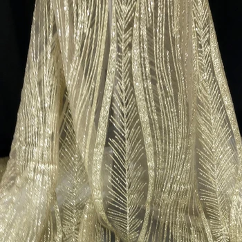 Многоцветная ткань с позолоченными блестками для свадебного платья Макет скатерти Оптовая продажа ткани Для шитья одежды Diy Материал