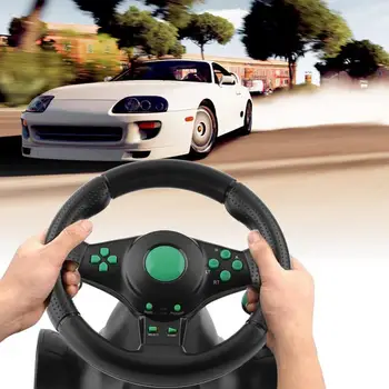 Модификация автомобиля Универсальный поворот на 180 градусов, ABS Игровая вибрация, гоночное рулевое колесо с педалями для Xbox 360 для PS2/PS3