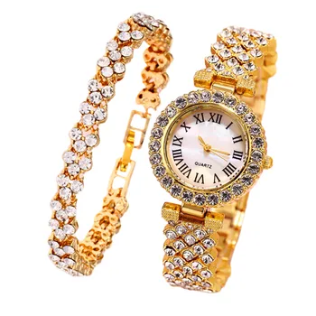 Модные женские часы с римским рисунком, инкрустированные бриллиантами, женские часы, кварцевые часы, часы-браслет Zegarek Damski часы женские 2023