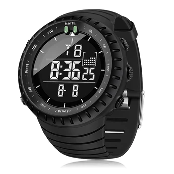 Мужские цифровые спортивные часы SYNOKE, водонепроницаемые тактические часы со светодиодной подсветкой, мужские часы для тяжелой промышленности