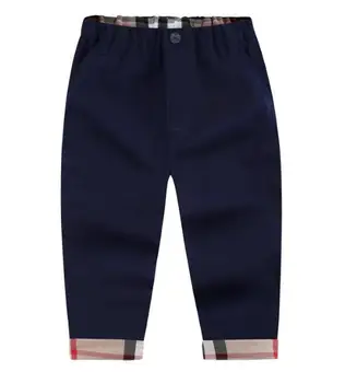 Новые длинные брюки в клетку с темно-синим рисунком для мальчиков и девочек, леггинсы, детские брюки в стиле хип-хоп