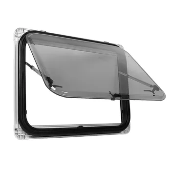 Окно RV L800 H500mm с Солнцезащитным Козырьком из Двухслойного Акрилового Стекла с Защитой от Ультрафиолета для Аксессуаров RV диаметром от 28 до 45 мм
