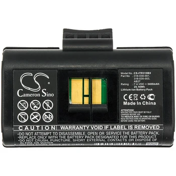 Портативный Аккумулятор для принтера Intermec 318-030-001 003 AB27 PB21 PB22 PB31 PB32 Емкость 3400 мАч/25.16 Втч Цвет Черный