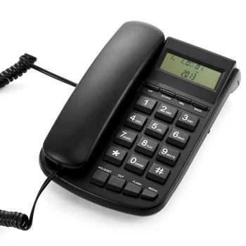 Проводной стационарный телефон, стационарные телефоны с большой кнопкой и функцией идентификации вызывающего абонента
