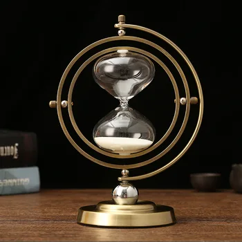 Скандинавский творческий ретро подарок песочные часы таймер металлическое украшение современная гостиная украшения дома ремесла