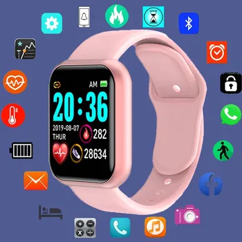 Смарт-часы Y68 для Xiaomi Apple, мужские и женские, пульсометр, спортивные смарт-часы, трекер, фитнес-часы D20 Pro relógio
