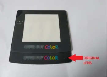 Стеклянный экранный объектив для Gameboy Цветной ЖК-объектив для игровой консоли GBC Зеркальный объектив