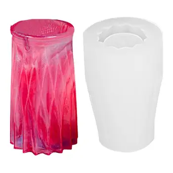 Форма для вазы для цветов, Антипригарная 3D-форма, Герметичная, 3 стиля, Гибкие Многоразовые принадлежности для поделок, Силиконовая форма, аксессуары для мыла, сделай сам