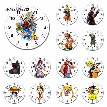 Японское аниме Цельные Настенные часы Видеоигры Комиксы Декоративные для гостиной спальни офиса Декора детской комнаты WB058